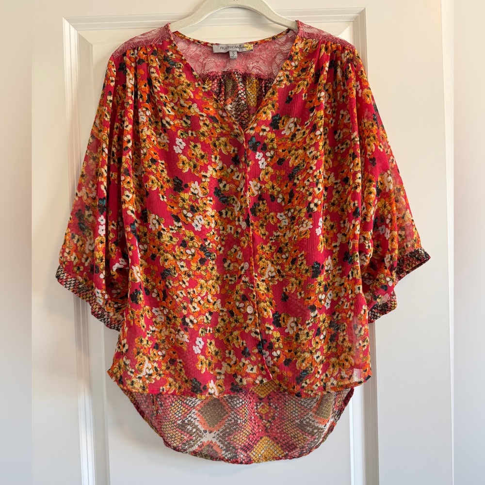 Floral Pink Women's Top